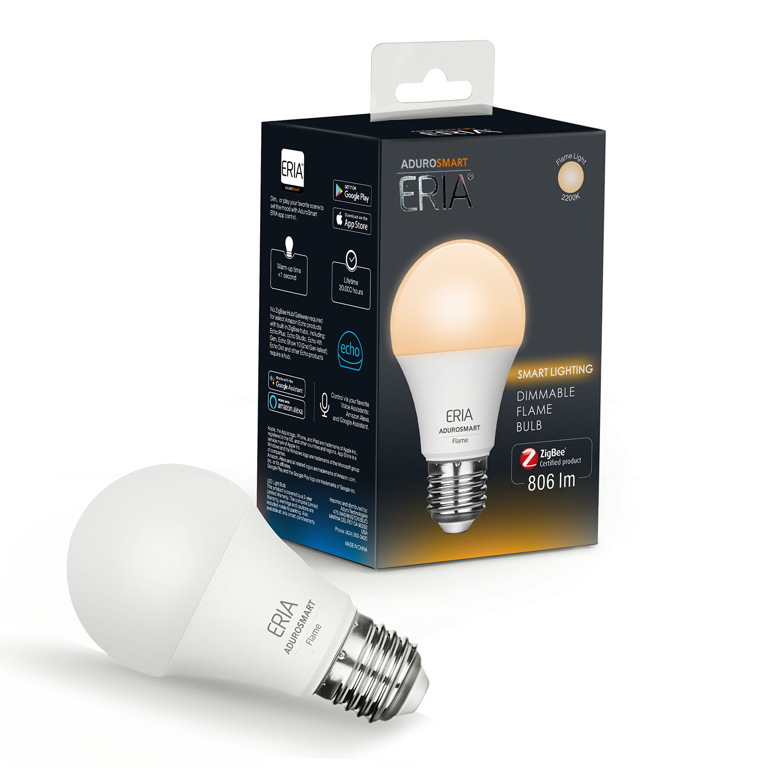 Adurosmart Eria E Warm White W Flame Adurosmart Eria